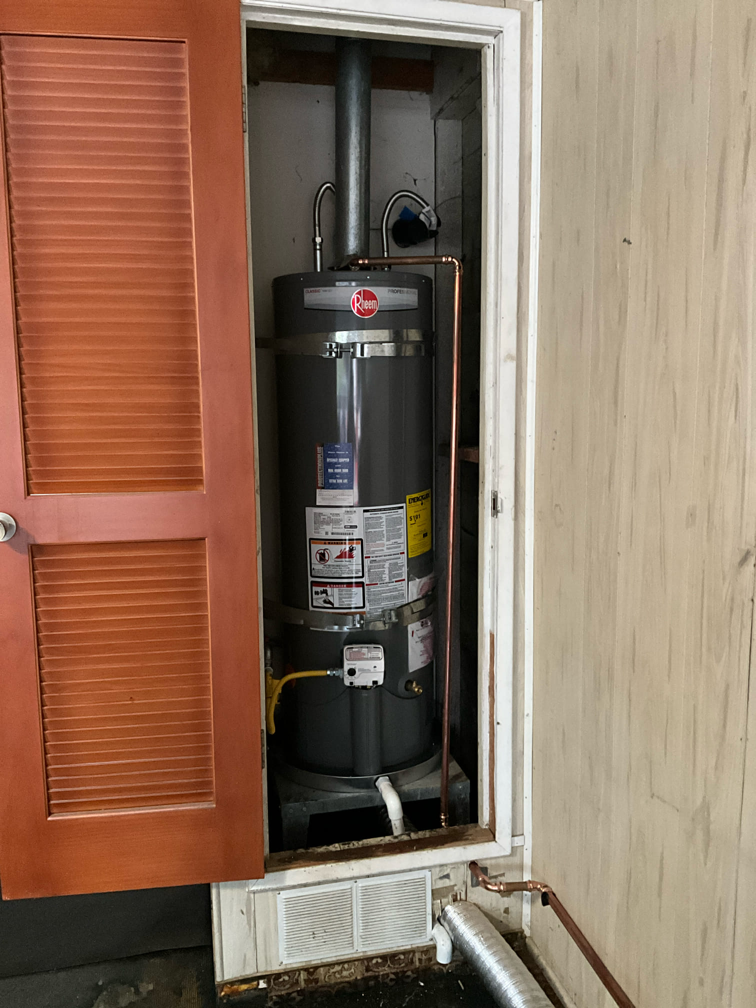 🔥 Hot Water Restored in Modesto, CA | 40-Gallon Rheem Water Heater Replacement