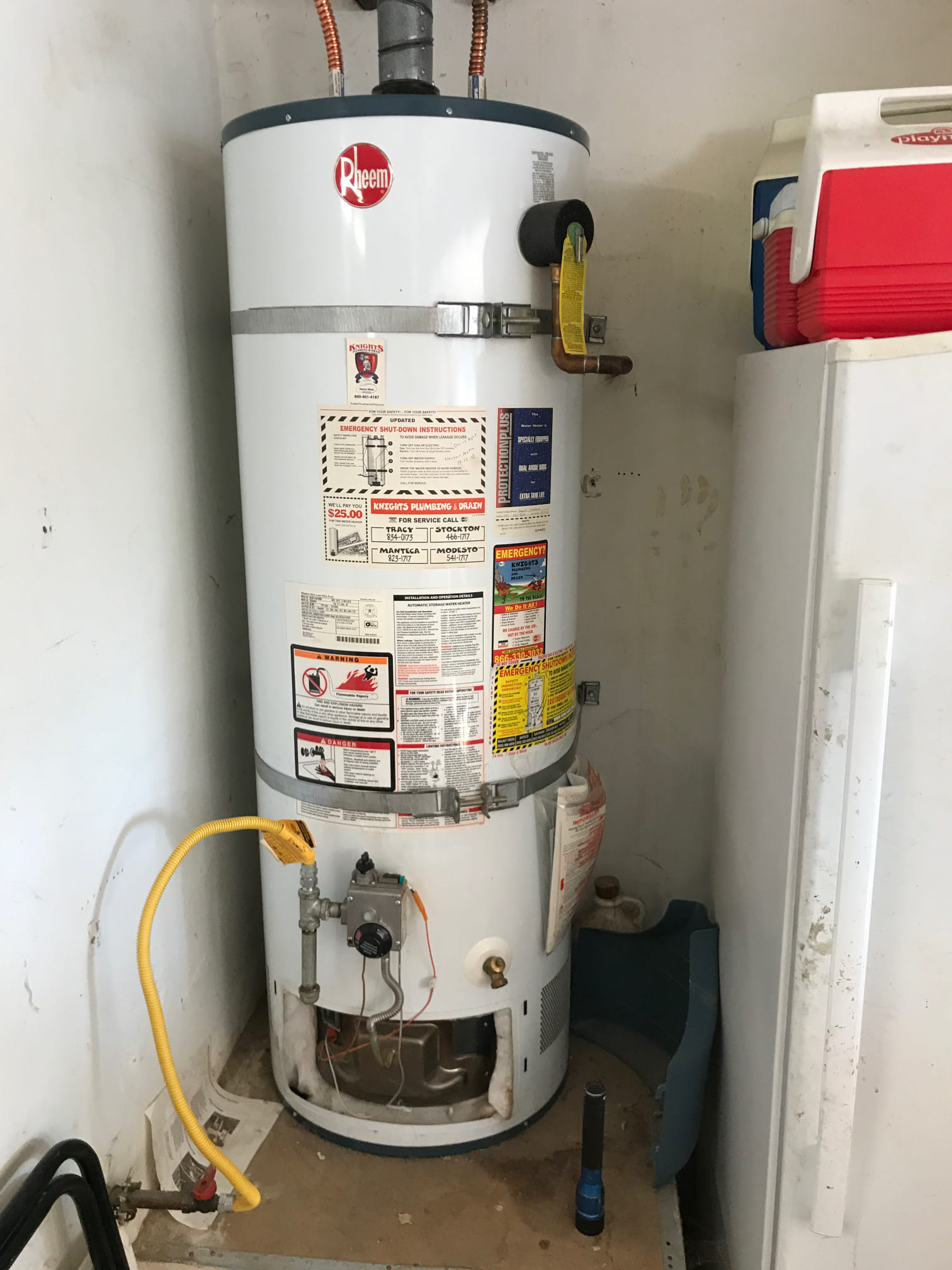 10 year old water heater will not light tracy ca new