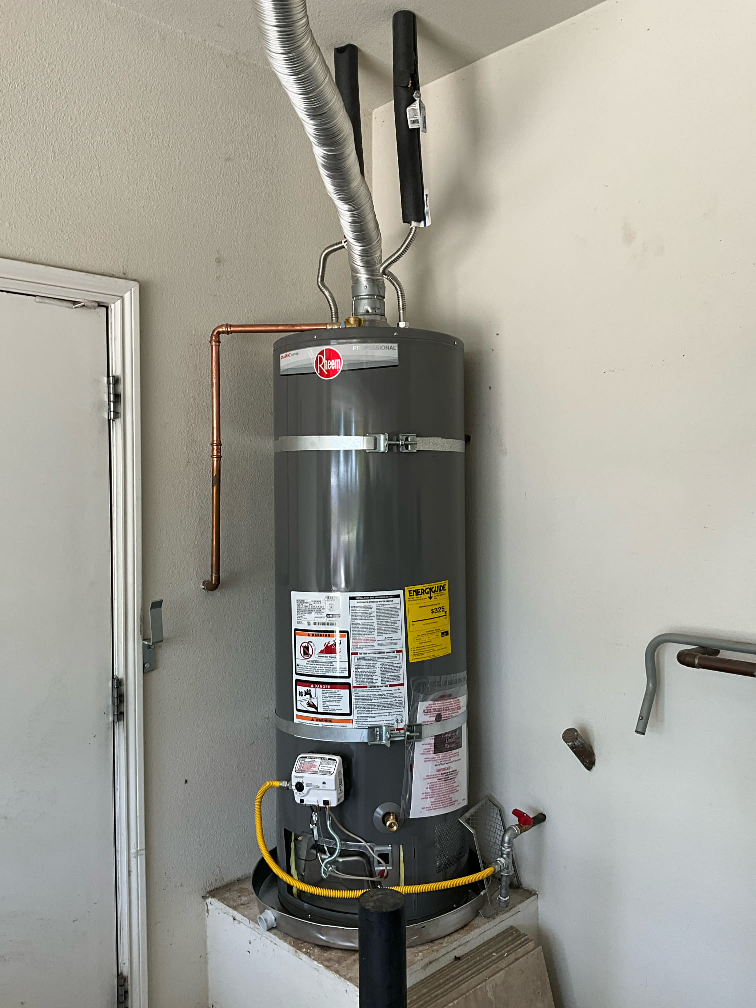 50-Gallon Water Heater Installation