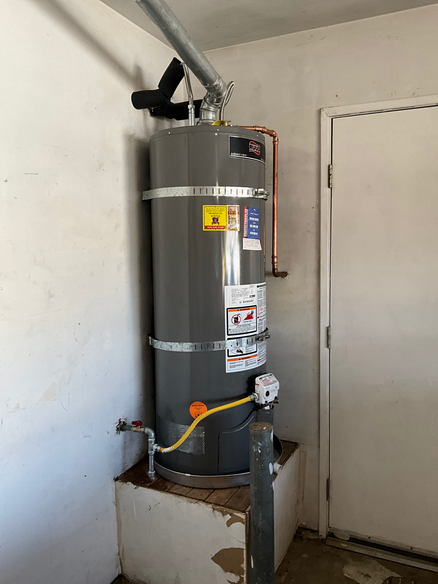 50-Gallon Water Heater installation in Stockton, CA 1