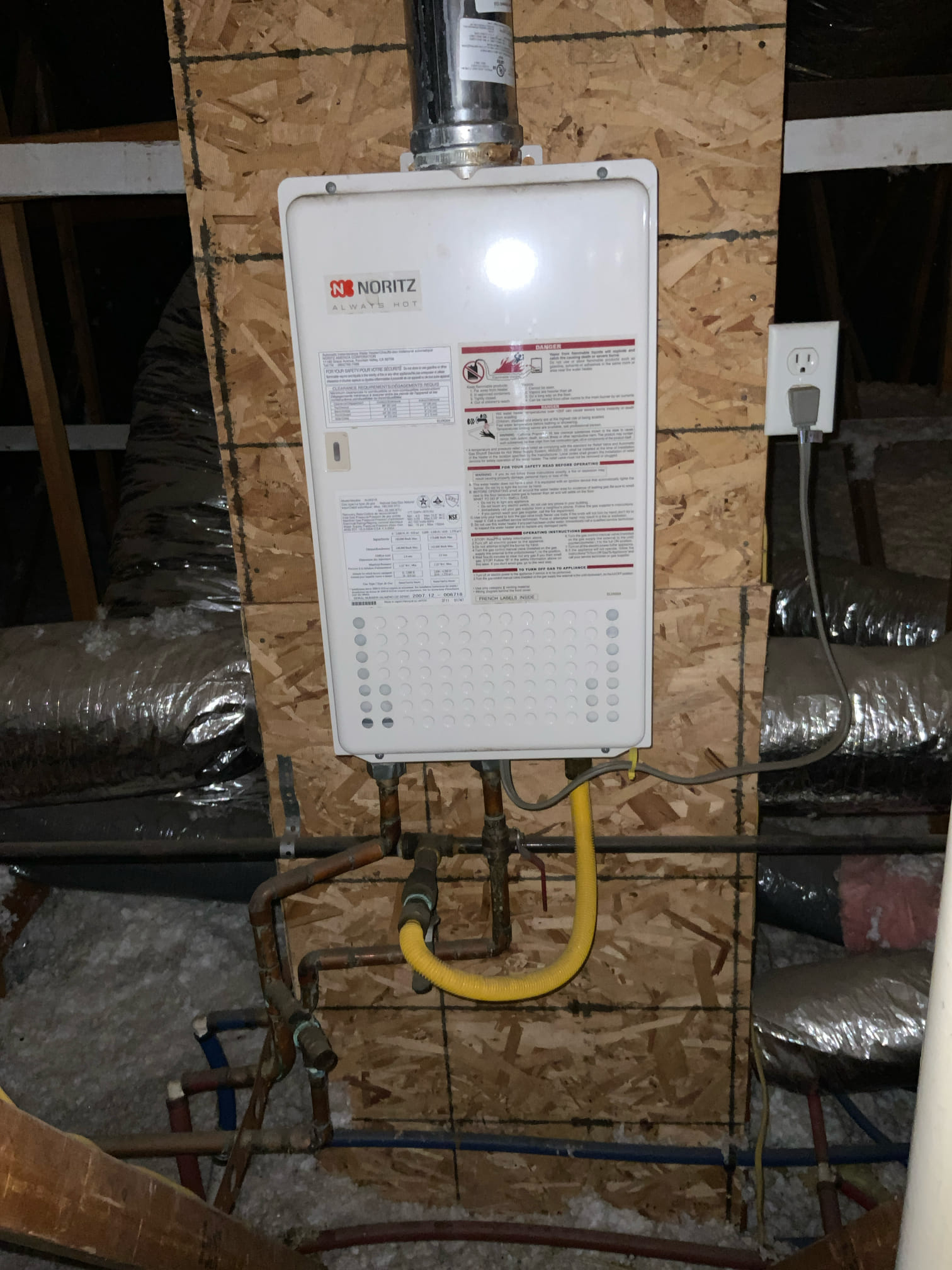Customer Provided Tankless Install in Stockton, CA 