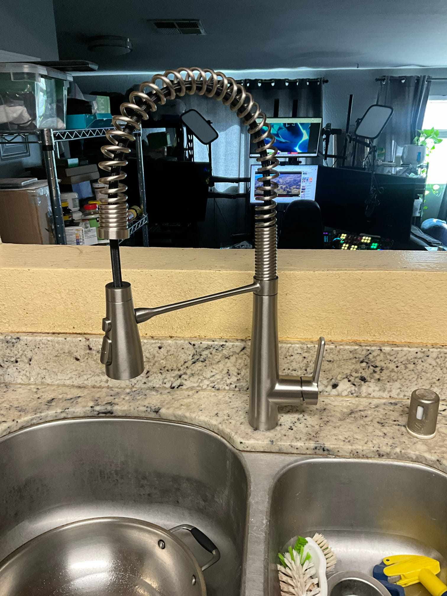 Customer-Supplied Pull-Down Faucet Installed in Manteca