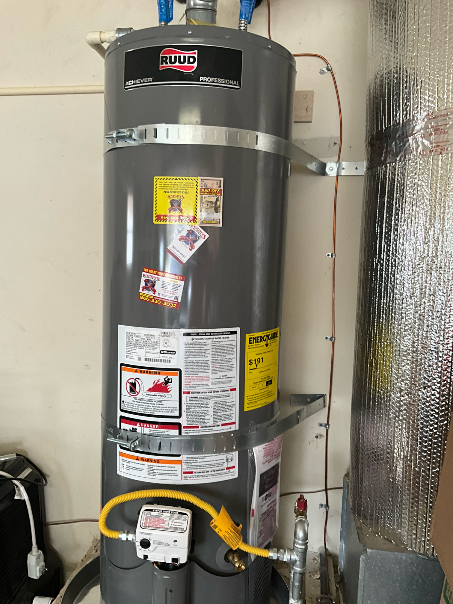 Residential Water Heater installation – 40-Gallon Unit in Modesto, CA