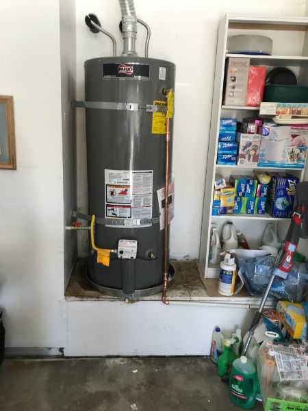 New RUUD Water Heater - Water Heater Installation in Tracy, CA