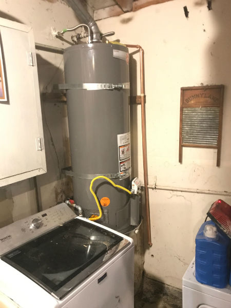 Water heater replacement with rheem stockton